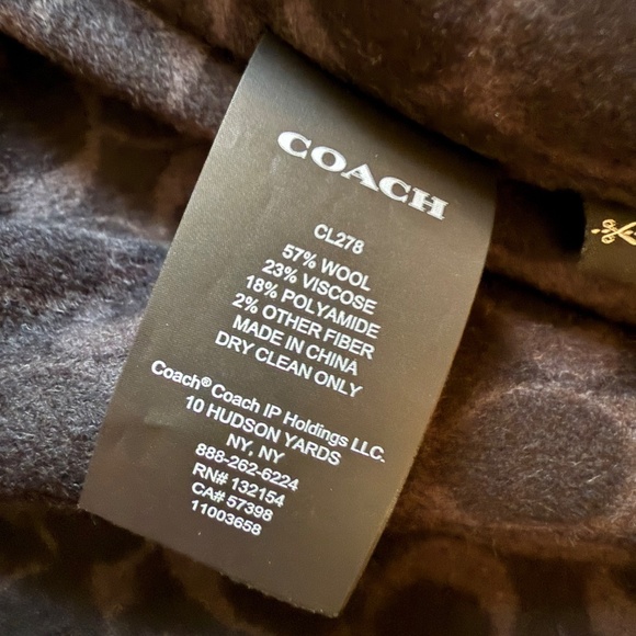 COACH wool cape (xs-s) - Picture 5 of 7